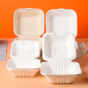 Sugar cane tableware disposable biodegradable tableware lunch box food pulp box