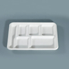 Sugarcane Bagasse Pulp 6 Compartments Biodegradable Food Trays