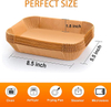 Rectangular Air Fryer Liner for Temperature Range 0 to 230 Degrees Celsius Chemical Pulp Plastic Baking Paper for Packaging