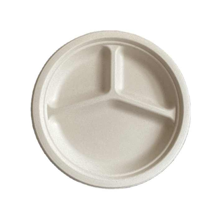 Benutzer definierte 100% kompost ierbare umwelt freundliche Geschirr Einweg Bagasse Zuckerrohr platte