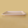 Hoch leistungs kompost ierbare 14-Zoll-große Papp teller Bagasse Rechteck Zuckerrohr Zellstoff Food Tray für Langusten Hummer Seafood Party