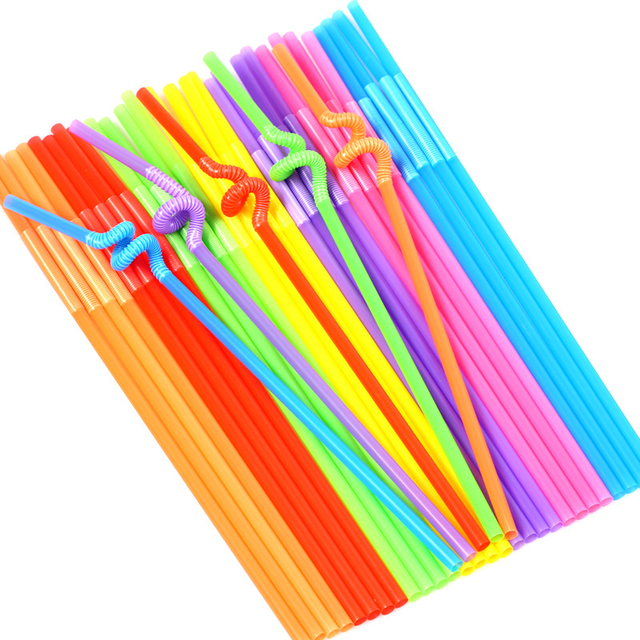 12mm black plastic 100% biodegradable pla drinking straw ECO friendly disposable straw