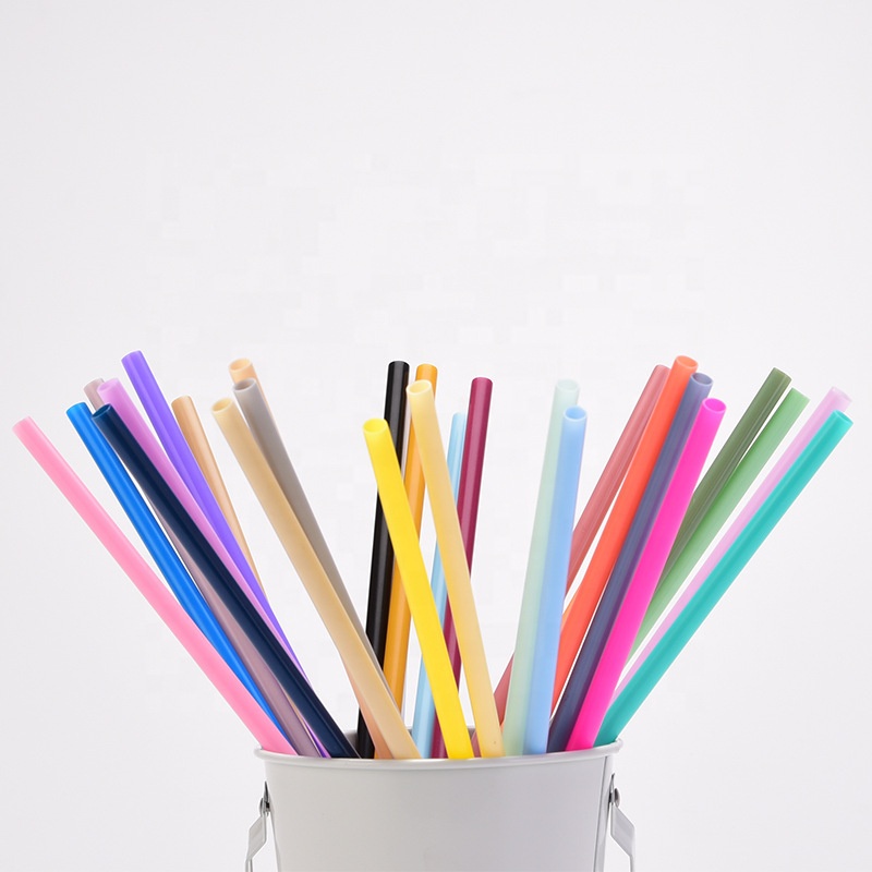Eco Friendly 100% Biodegradable PLA Drinking Straws With Custom logo or Plain PLA Drinking Straws for Bubble Tea Beverage Coffee