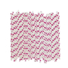 Factory Wholesale New Degradable Disposable Paper Straws Birthday Party Straws Hot Stamping Decorative Paper Straws