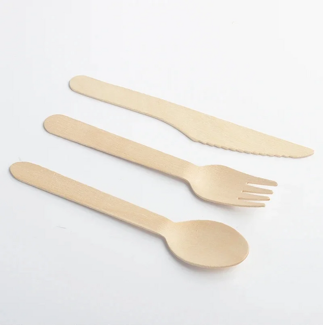 Manufacturers Wholesale Wooden Cutlery Set Spoon Knife Fork Disposable Eco Friendly Cutlery Knives Forks Spoons