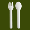 Wholesale Biodegradable Paper Spoon Eco-friendly Disposable Paper Spoon Disposable 6.2 Inch Spoon