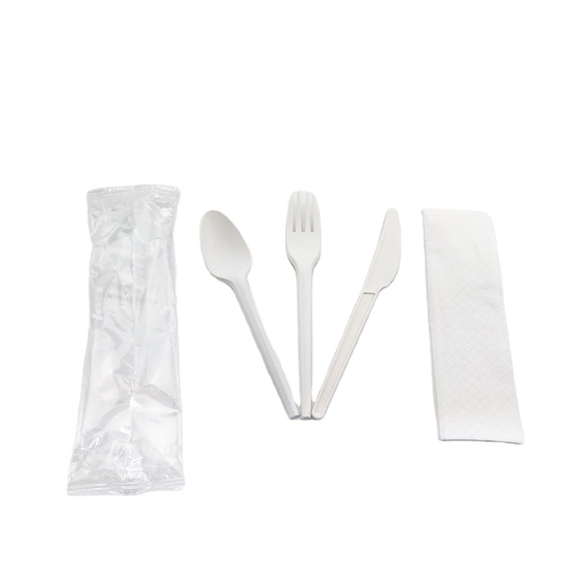 Biodegradable Cutlery Composable PLA Airline Cutleries Disposable Biodegradable Plastic Cutlery