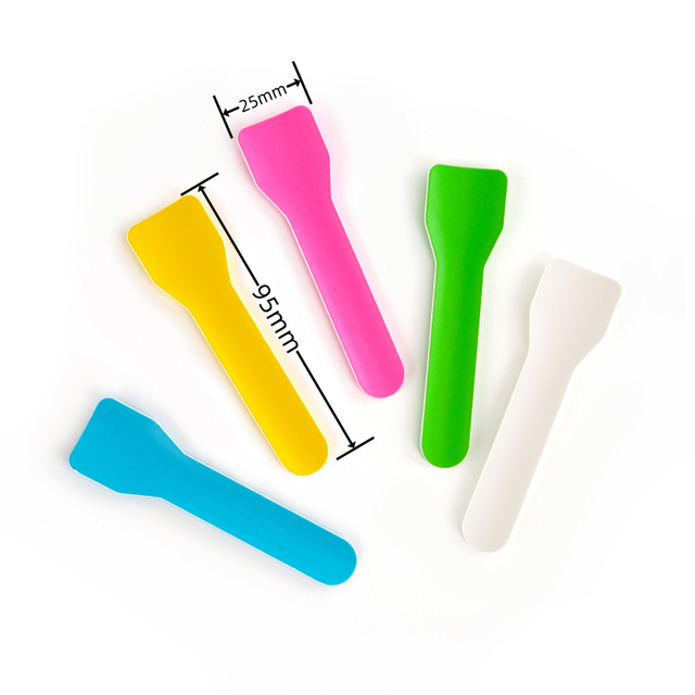 Wholesale of Disposable Paper Spoons for Cakes and Desserts Mini Paper Spoons That Are Environmentally Friendly and Degradable