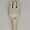 Disposable Biodegradable White Sugarcane Cutlery Custom Bagasse Forks for Food