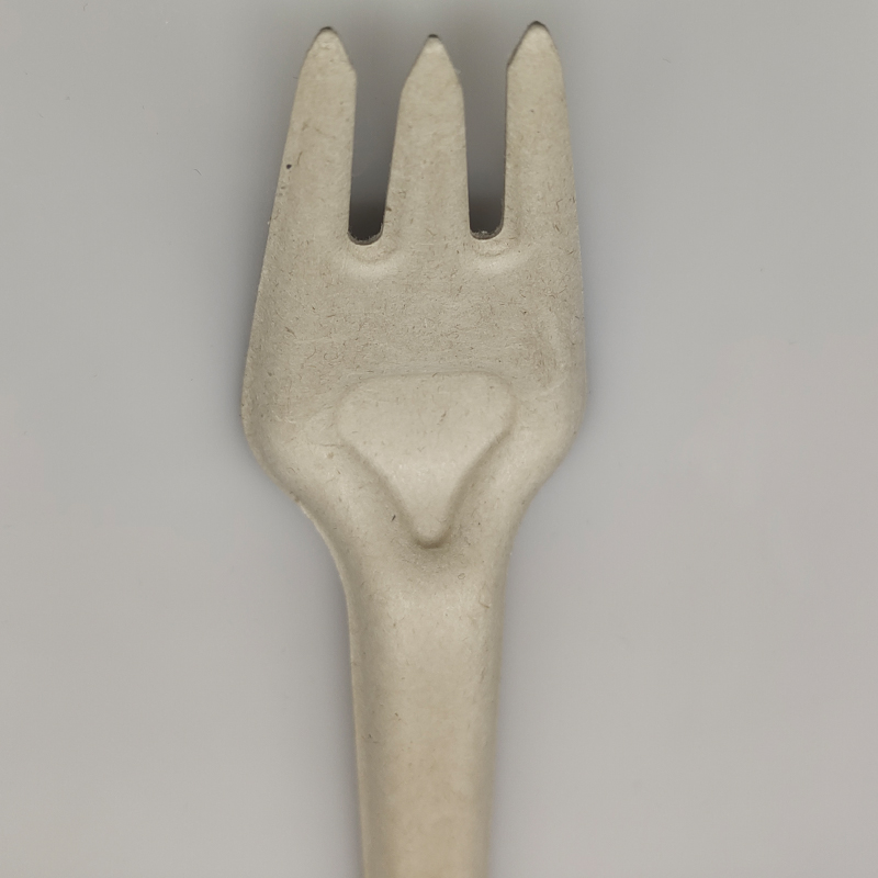Disposable Biodegradable White Sugarcane Cutlery Custom Bagasse Forks for Food