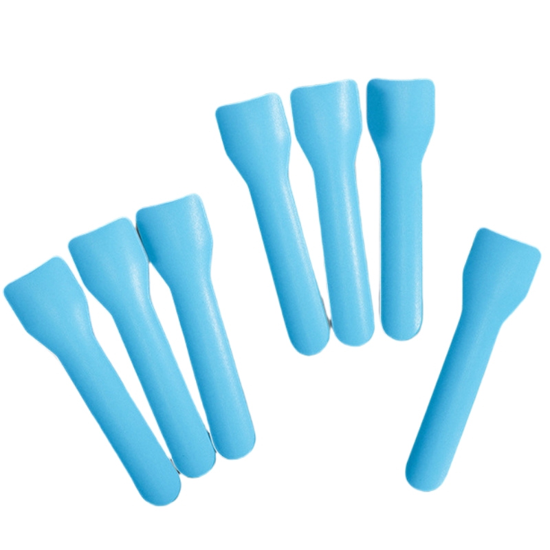 Disposable Smooth Surface Biodegradable Ice Cream Paper Spoon Biodegradable Eco Friendly Paper Cutlery Paper Scoop