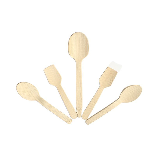  Customizable Biodegradable and Compostable Wooden Ice Cream Spoon for Gelato