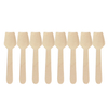 Ready to Ship Direct Sale Ice Cream Biodegradable Disposable wood Spoons for Dessert Wholesale New Trends