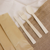 Sturdy Wood Disposable Cutlery - Eco-Friendly Biodegradable Utensils for Party - Free From Plastic Cutlery Set for Eating
