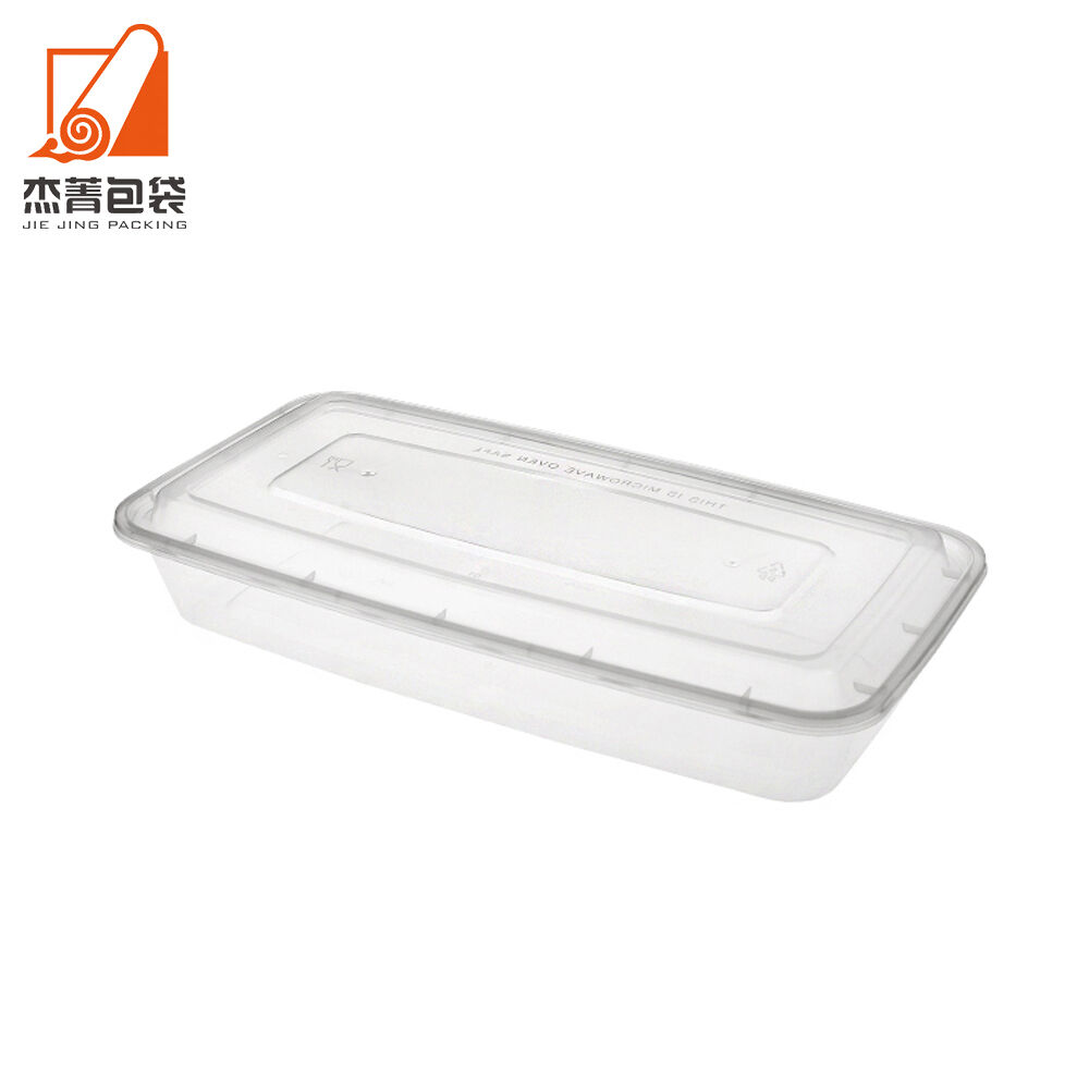 Disposable Plastic Food Box Take Away Food Container Lunch Box Bento Box with Lid
