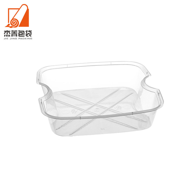 American Style Black Square Disposable Plastic Takeaway Packaging Box Inner Liner