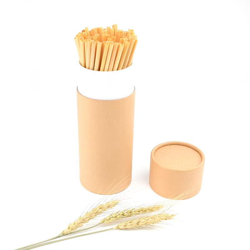 Organic hay straw wheat straw biodegradable disposable straws