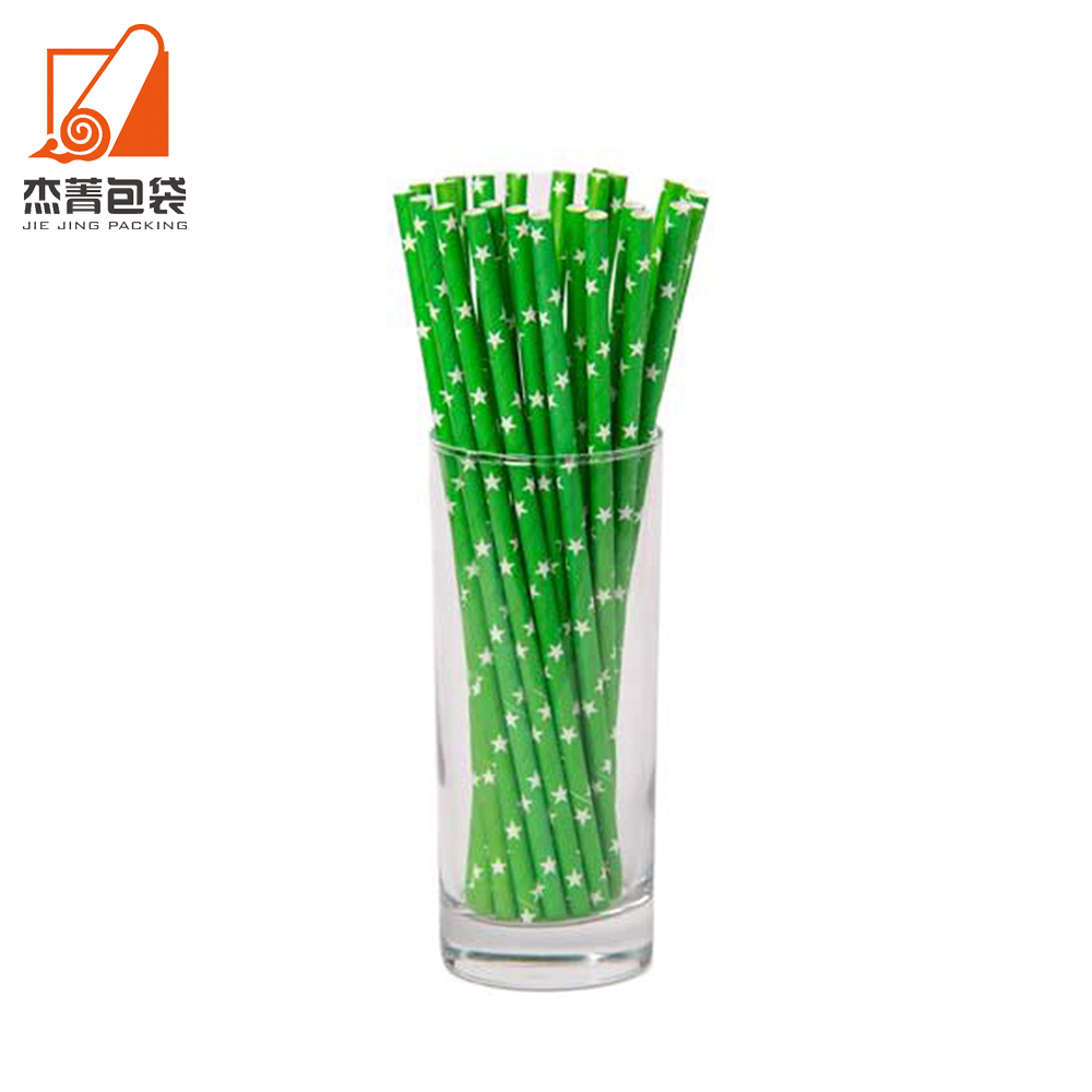 Factory price Drink straw 100% biodegradable straw Beverage paper straw Colored striped straw