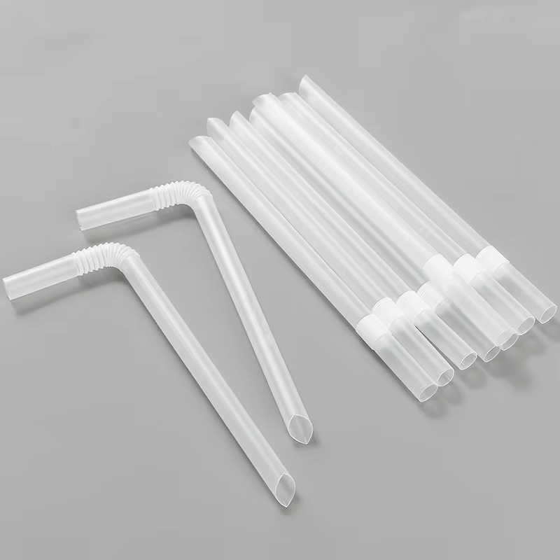 PP New Design 2024 Hot Sale Disposable Drinking Straws White Black Or Customized Color Factory Made Food Grade Flexible Straw