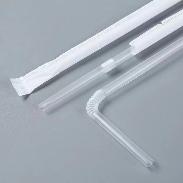 210mm Flexible Pink Straw Eco-Friendly Biodegradable Disposable Plastic Straws Party Drinks 6mm Diameters Straight