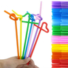 PP Disposable Bendable Straws Brightly Colored 6mm Plastic for Camping and Restaurants Party Function Beverages