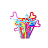 Disposable Bendable Straws Brightly Colored 6mm Plastic for Camping and Restaurants Party Function Beverages