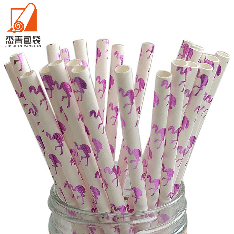 Eco friendly striped color paper straw drinking straws for party juice coffee tea