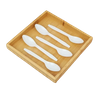 Individual Package Disposable Ice Cream Plastic Spoon Black Plastic Spoon