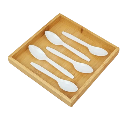 Individual Package Disposable Ice Cream Plastic Spoon Black Plastic Spoon