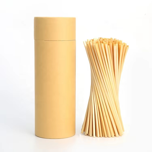 New eco friendly biodegradable wheat grass fiber drink tube straw custom individually wrapped disposable wheat straws