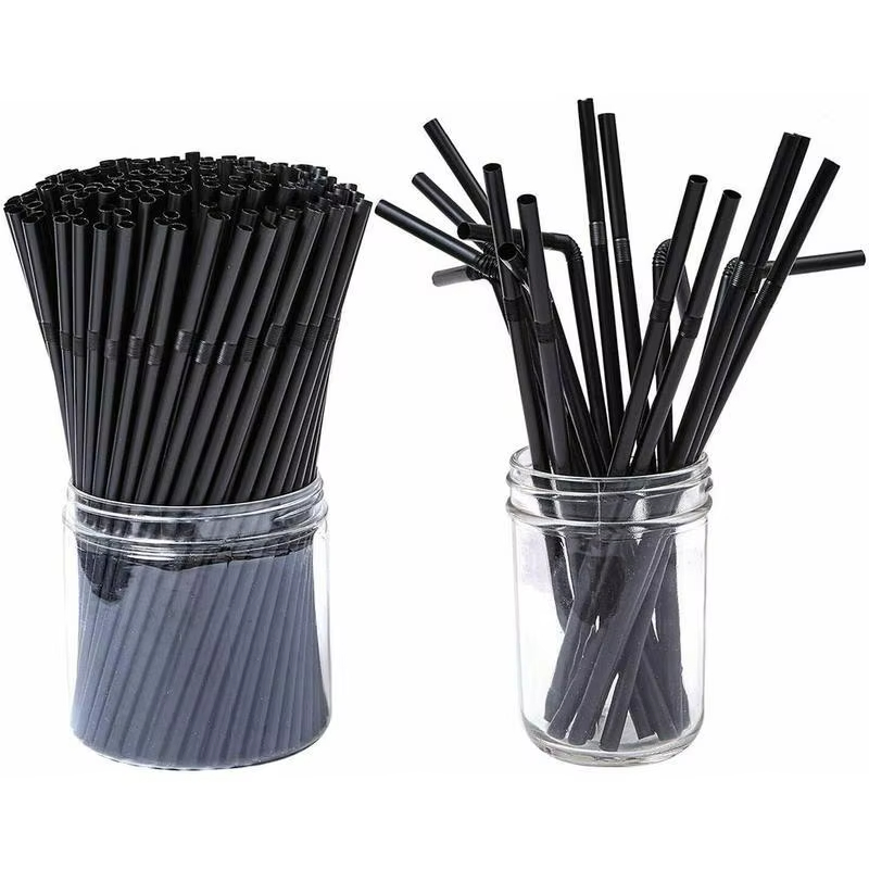 Atops Bendable Disposable Drinking Straws Flexible Bendy Straws Disposable Plastic Straws Drinking