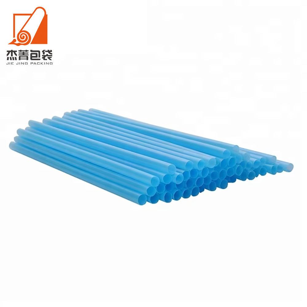 Customized size pla disposable straight red coloured drinking straws for juice