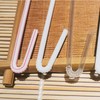 Factory Custom Size 100% Biodegradable White U Shaped Pla Flexible Reusable Straw Individually Opp Wrapped Pla Drinking Straw