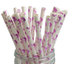 Wholesale customization Disposable straw Custom Biodegradable colored paper straws can be used for party and wedding decorations