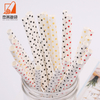 Wholesale Paper straw Wave point pattern 100% biodegradable straw Beverage paper straw