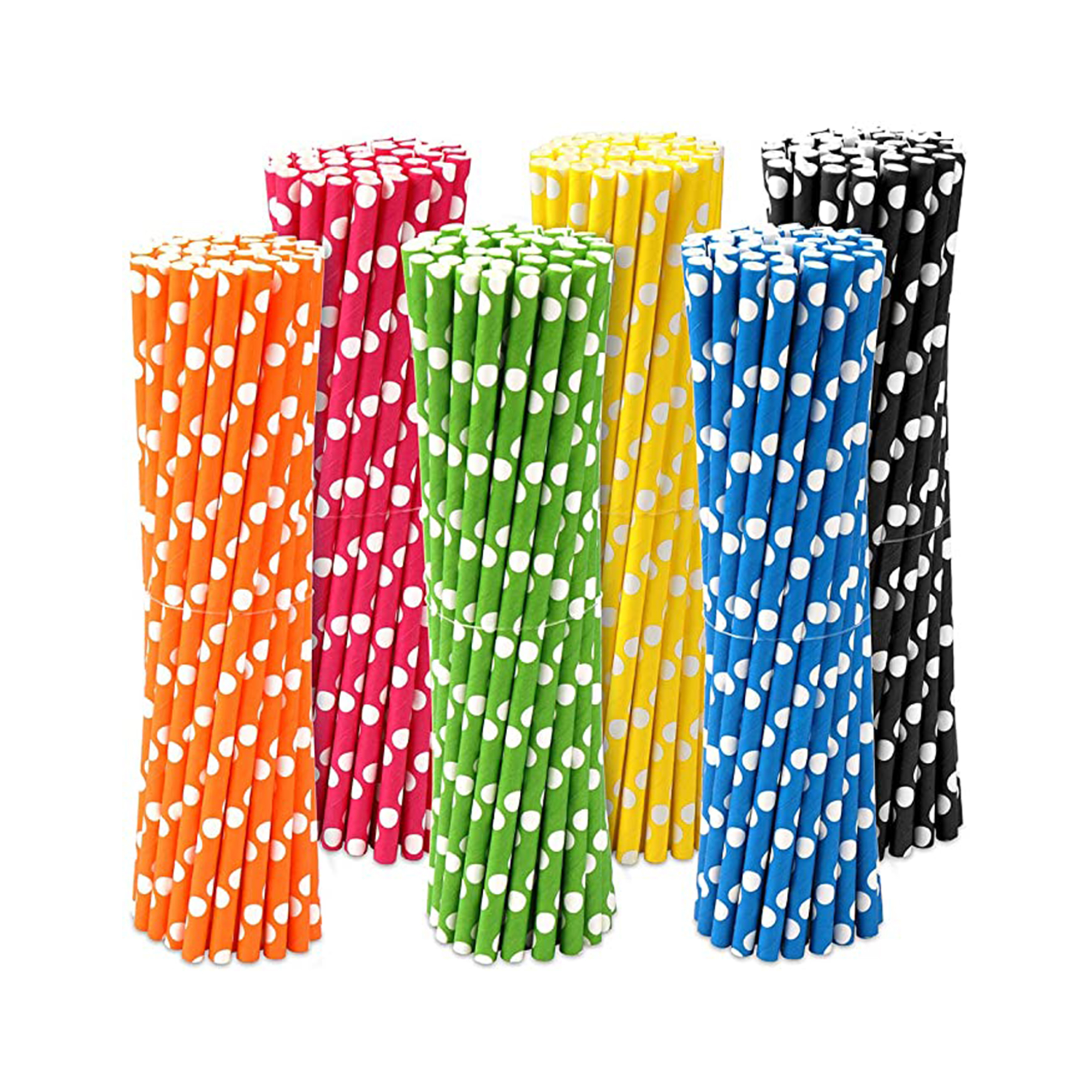 Disposable pipette Drink straw Biodegradable Recyclable Drinking Straws for Party Birthday Wedding Paper Straws