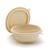 Customized Sugarcane Bagasse Bowl With Lid Food Container Cup For Beverage Packaging
