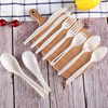 Factory Price Disposable white PLA Cornstarch Knife Fork And Spoon Food Grade Plastic Cutlery