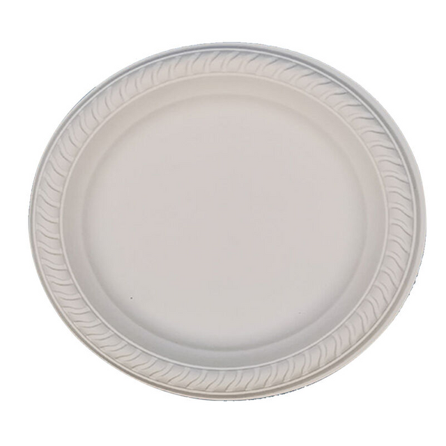 Factory In STOCK Eco-friendly Microwavable 150mm Biodegradable Cornstarch 6" Food Dish Plates for Party Wedding Picnic