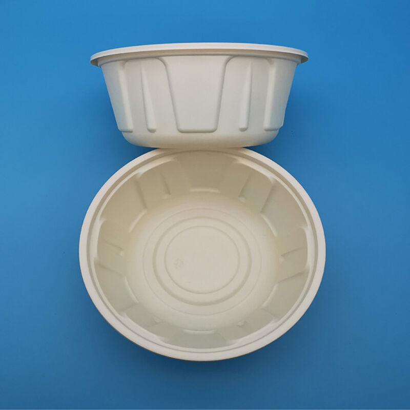 350 Ml Bio Based Cornstarch Heat Delivery Packing Dessert Rice To Go Food Container Disposable Plastic Takeaway Bowl