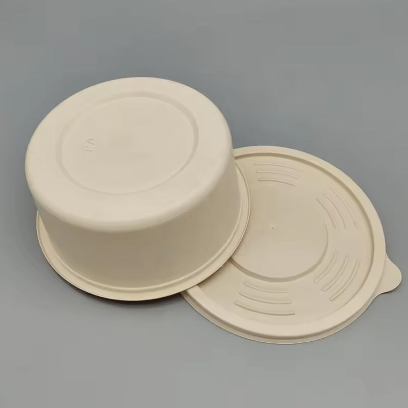 Good Quality Disposable Lid For 140mm Soup Bowls Microwave Corn Starch Soup Bowl Lid Heat Resistant Take Away Soup Bowl lid
