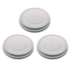 Customize 98mm Biodegradable Corn Starch Hot Cold Coffee Drink Round Flat Disposable Ice Cream Cup Lid