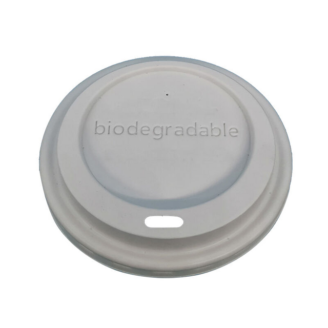 Food grade biodegradable corn starch disposable cup lid Eco-friendly coffee lid