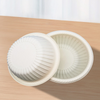 Environmentally Friendly 200ml Striped Salad Bowl Cornstarch Round Takeaway Food Packaging Rice Soup Noodles Dip Bowl