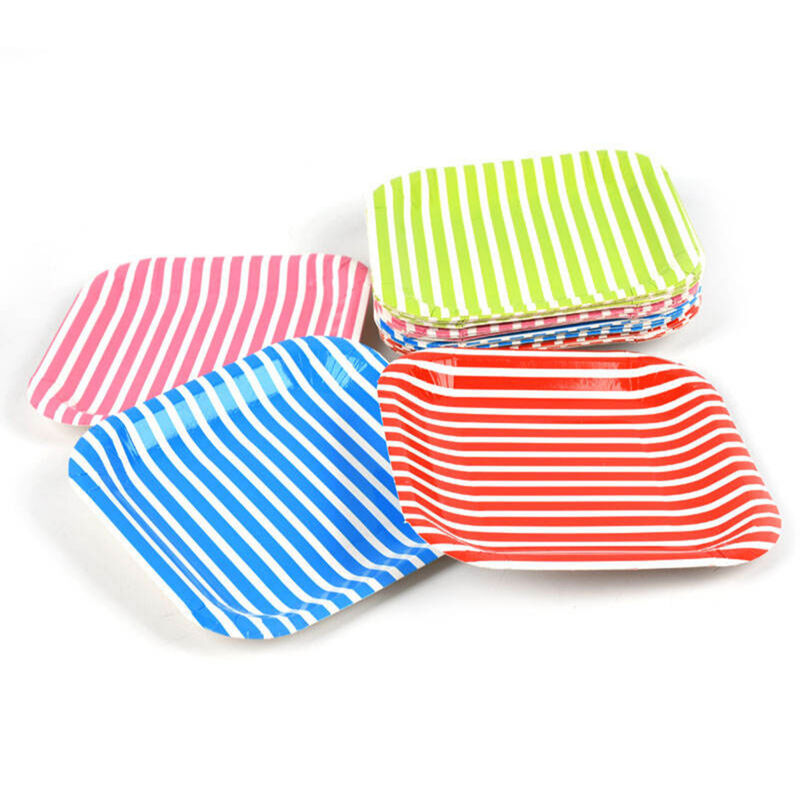 Custom ECO friendly disposable paper plate birthday party decorative paper plate