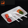 Disposable Corn starch food plates plastic cutlery cake disposable trays