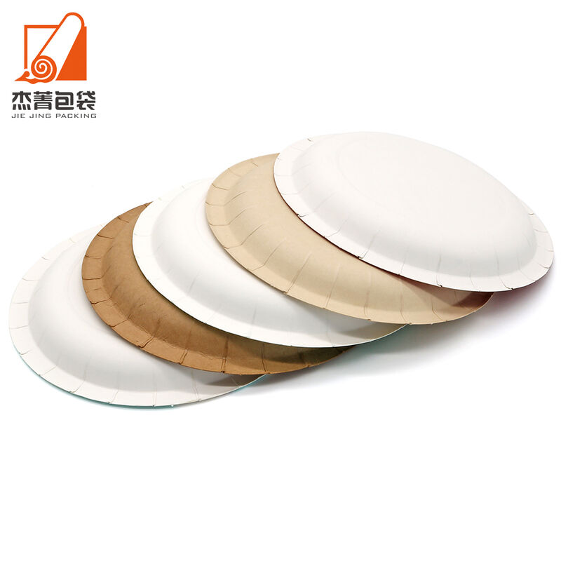 Factory price Paper plates Printed circular birthday party decoration disposable paper plates