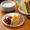 9 Inch 100% Food Grade Material biodegradable Plates Microwaveable Disposable Food Container Plates cornstarch