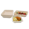 150ml Biodegradable Eco friendly White Cornstarch Compostable Storage Food Tray