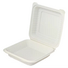 Biodegradable ecofriendly disposable tableware corn starch packaging food containers corn starch degradable meal boxes